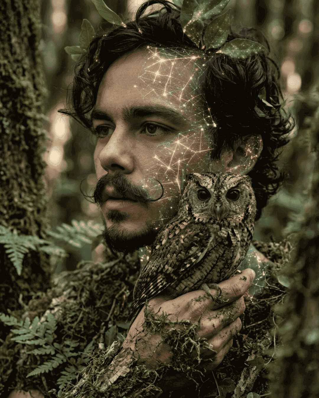 Mulher segurando coruja - Método dos Setênios